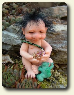 CDHM artisan Ulrike Leibling presents a 1:12 scale baby leprechaun