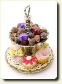 CDHM category feature, Chocolate Sweets Tier By IGMA artisan Sarah Maloney