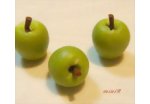 Completed dollhouse miniature polymer clay apples