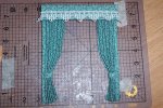 Completed curtains for your dolls house room