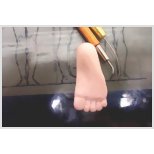 Creating creases in the bottom of foot