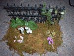 Adding symmetry to the flowers in your dollhouse garden