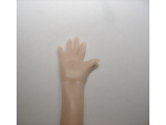 Steps to sculpt a polymer clay miniature doll man hand