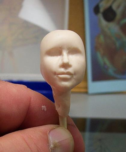 How to sculpt doll or fairy face and head, by Artisan Tony Rice