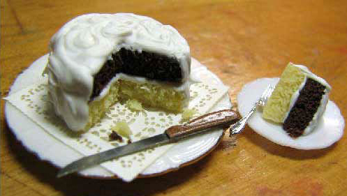miniatuur chocolade cake