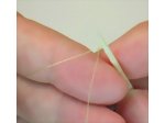Make a single loop and twist around the toothpick