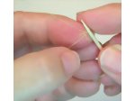 To make the third toe loop your wire around the toothpick