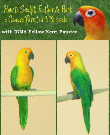 learn to sculpt a 1:12 scale parrot